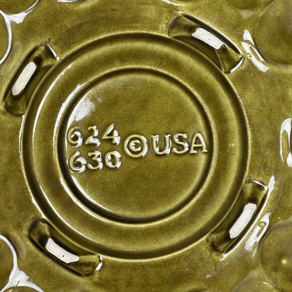 Vintage California Pottery 1970's MCM Deviled Egg Platter 624 630 USA - Picture 12 of 12